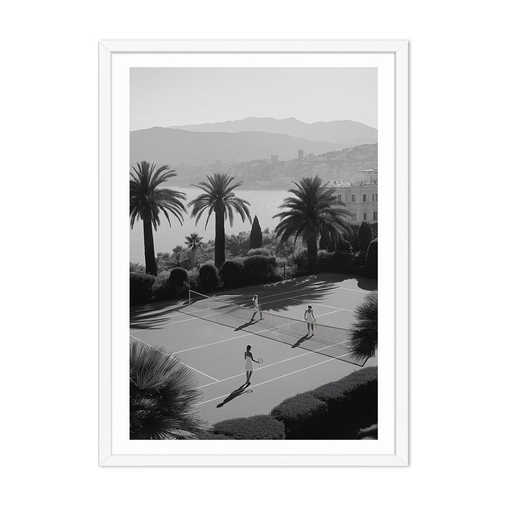 Tennis on the Riviera Poster