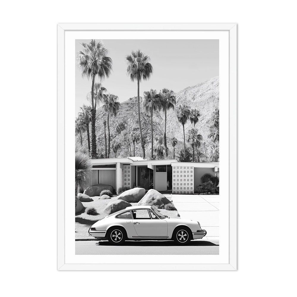 Palm Springs Porsche Poster