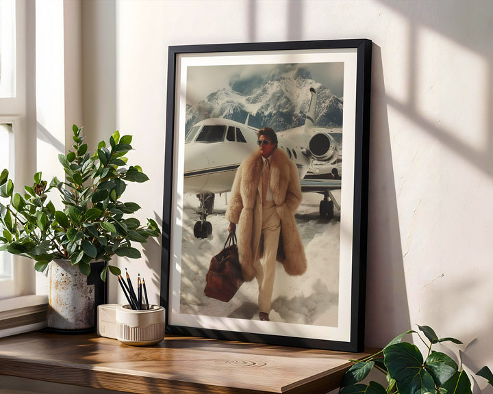 1980s Jetsetter in Gstaad Poster