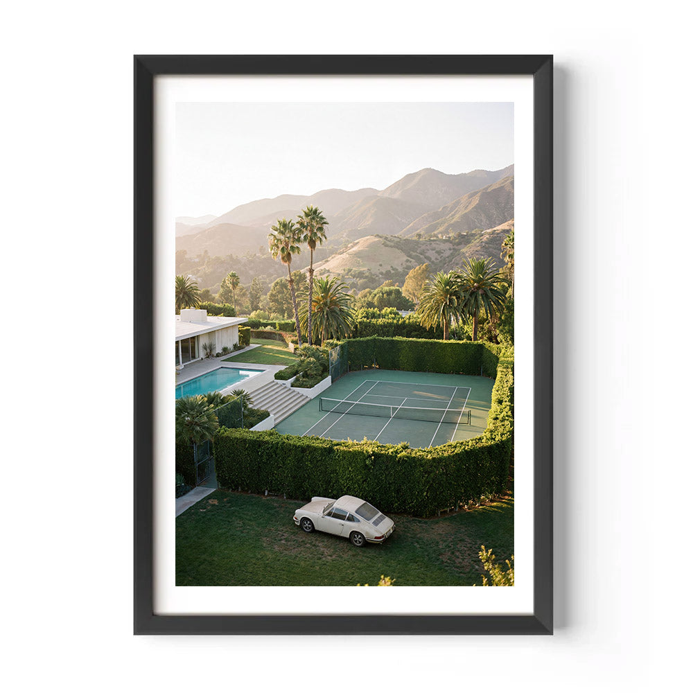 Tennis Court Morning in LA