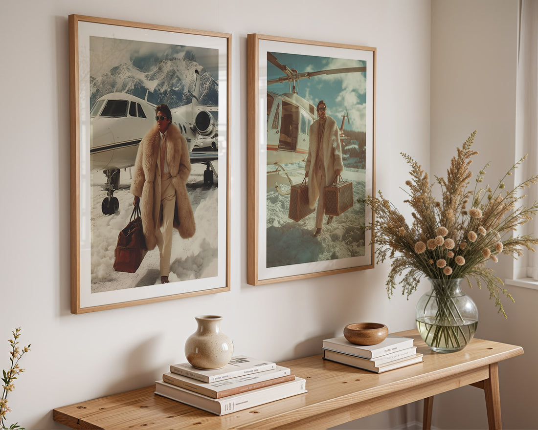 Alpine Jet-Set Arrival Poster