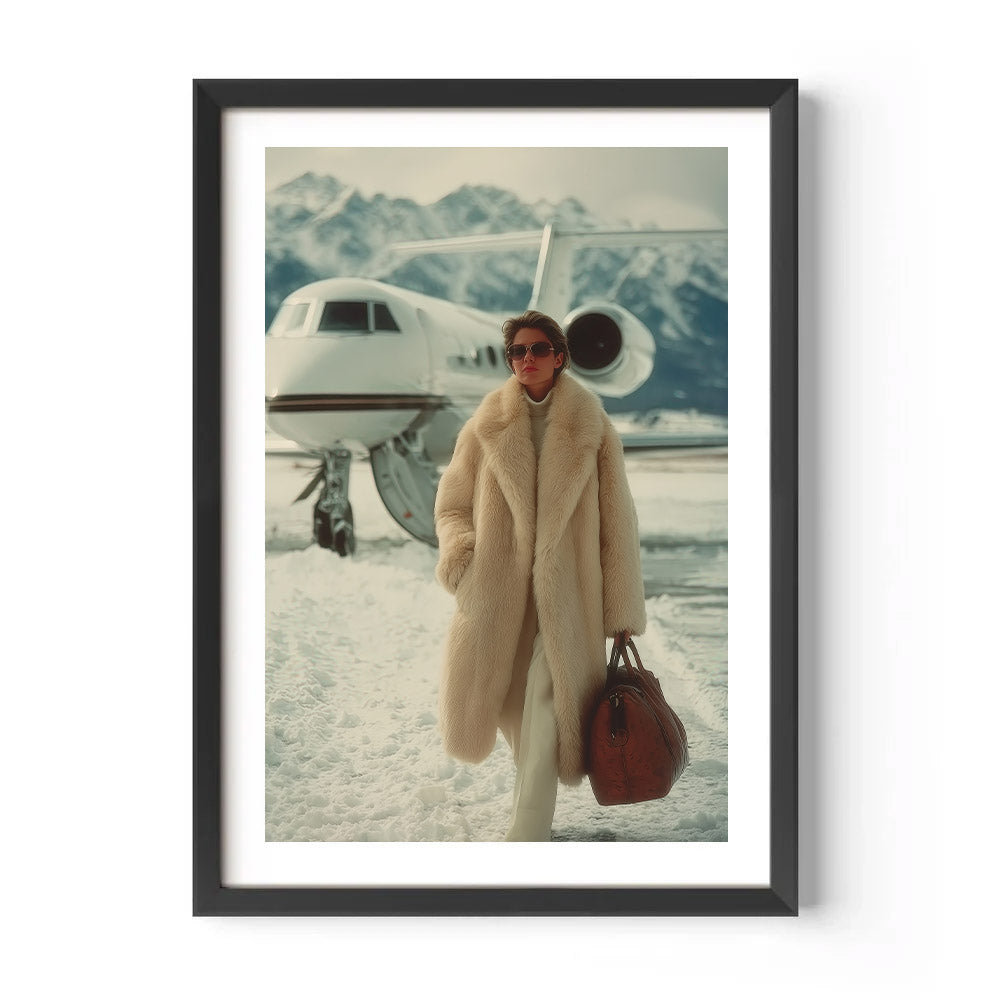 Jetsetter Arrival in the Swiss Alps