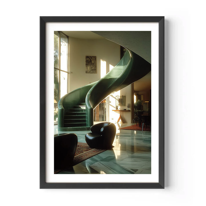 Emerald Staircase Poster