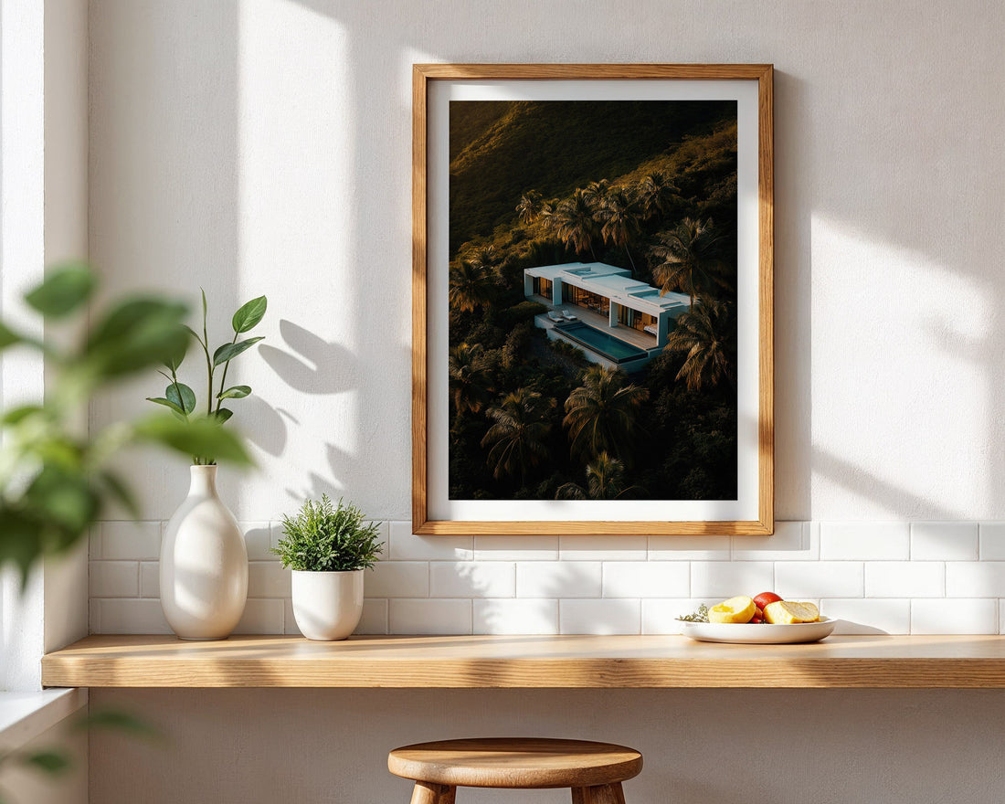 Modern Villa in the Tropics Poster
