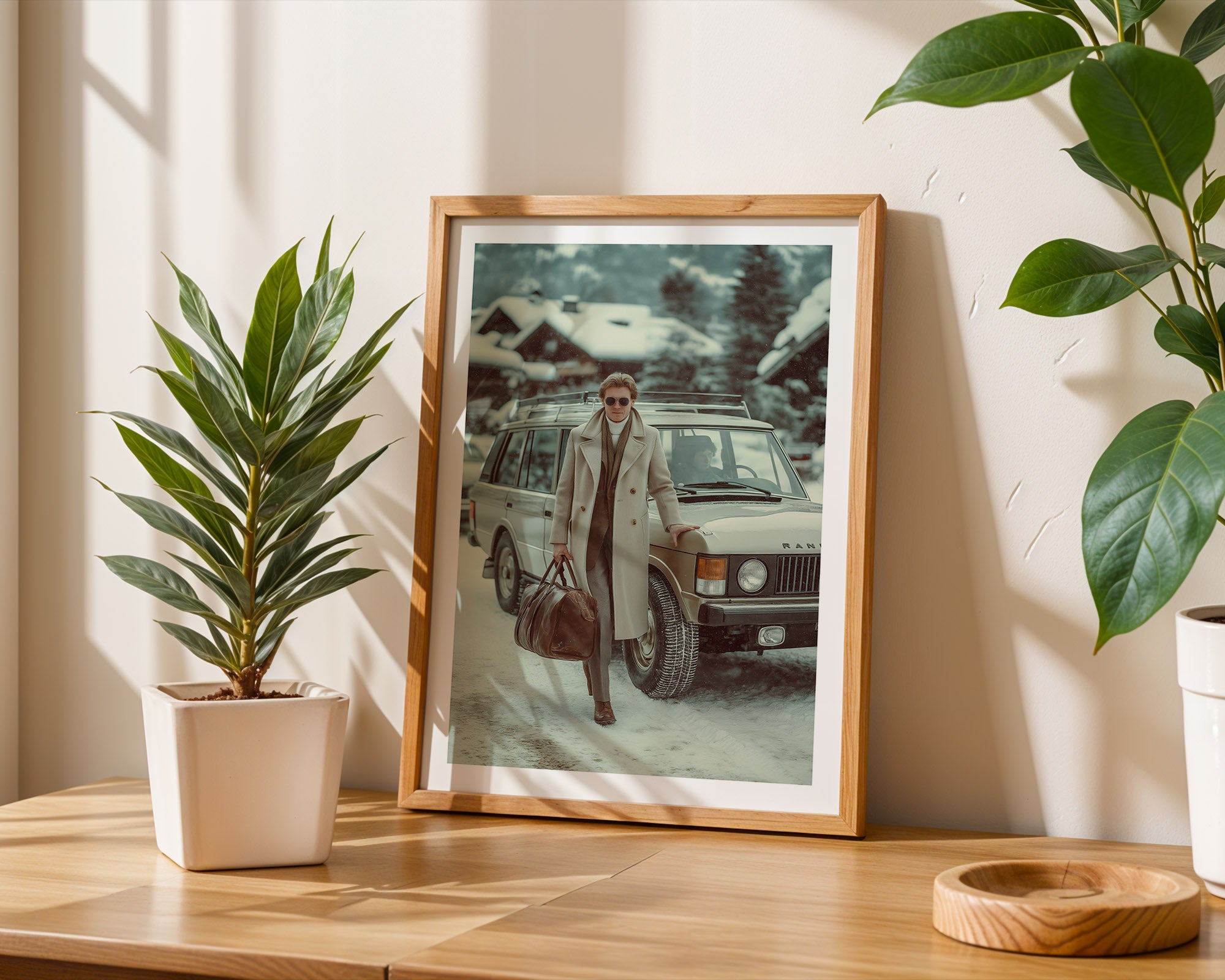 Winter Arrival in Gstaad Poster