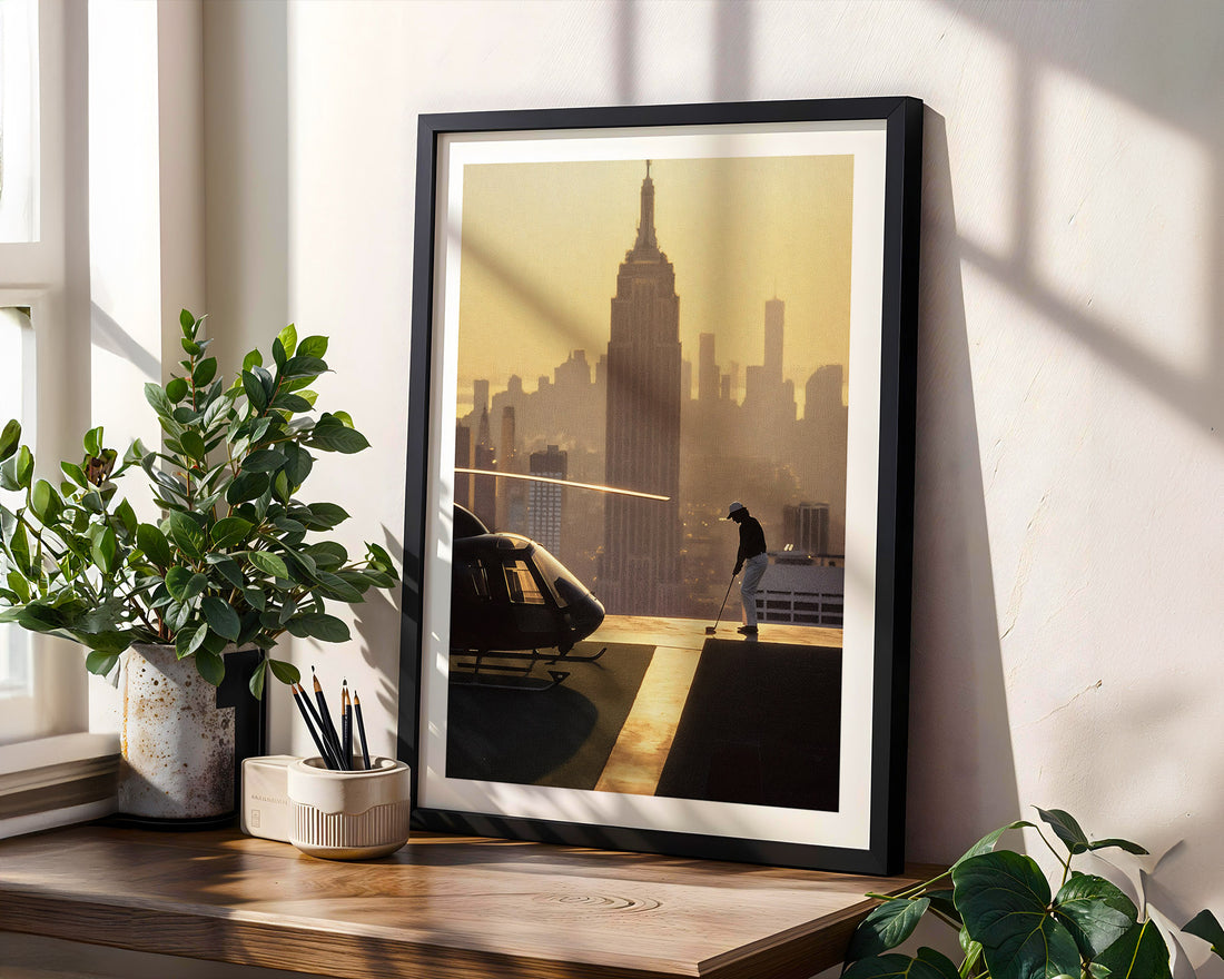 Swinging Above Manhattan Poster