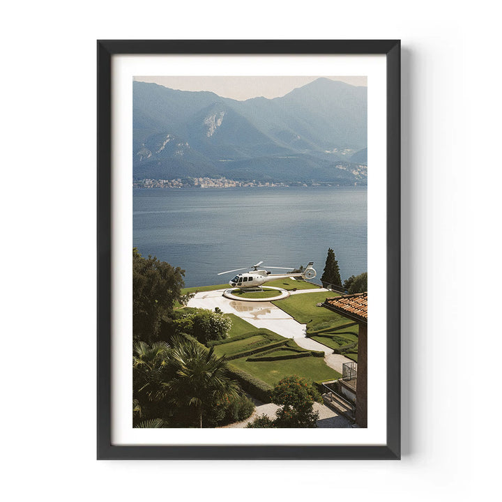 Arrival at the Lake Como Estate Poster