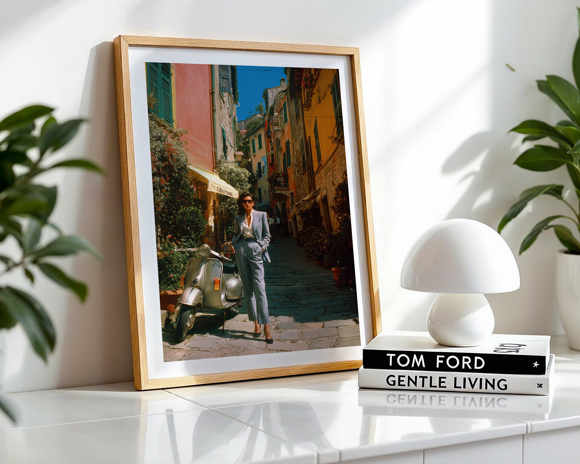 Vespa of Portofino Poster