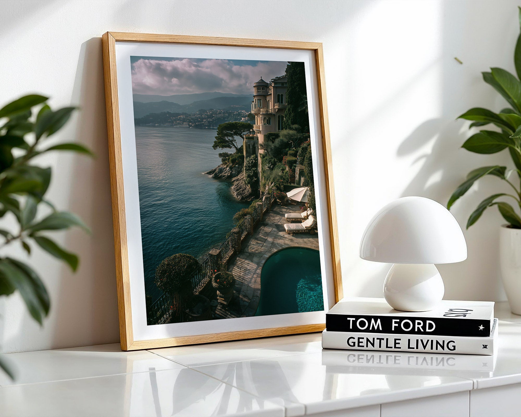 View over the French Riviera Poster