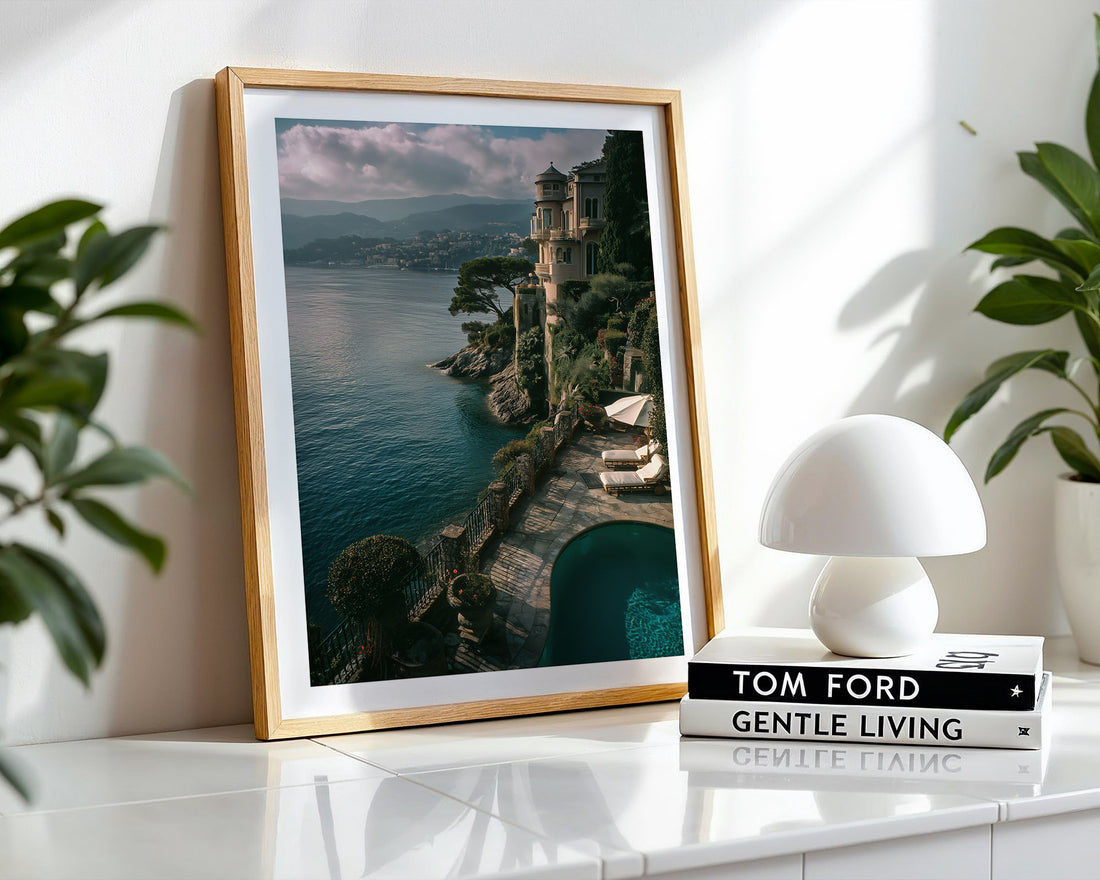 View over the French Riviera Poster