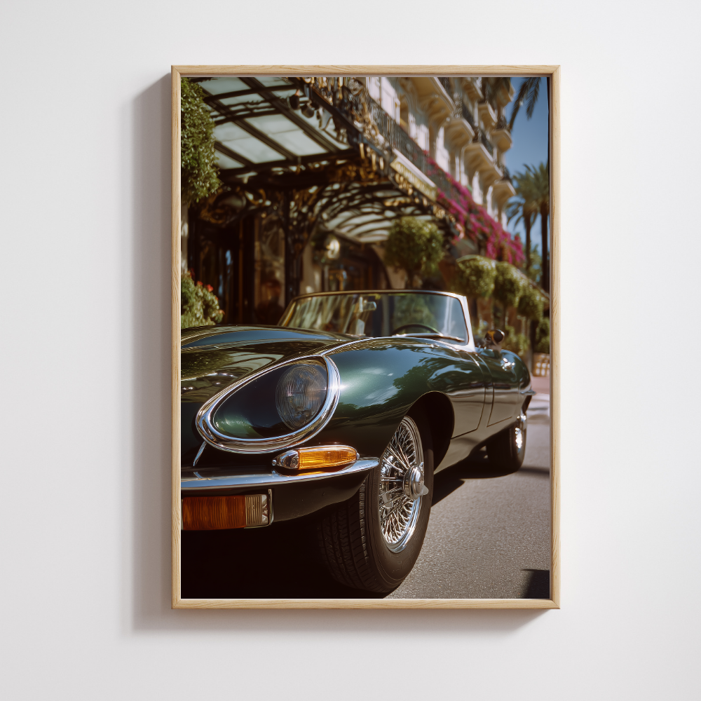 Jaguar E-Type Riviera Poster