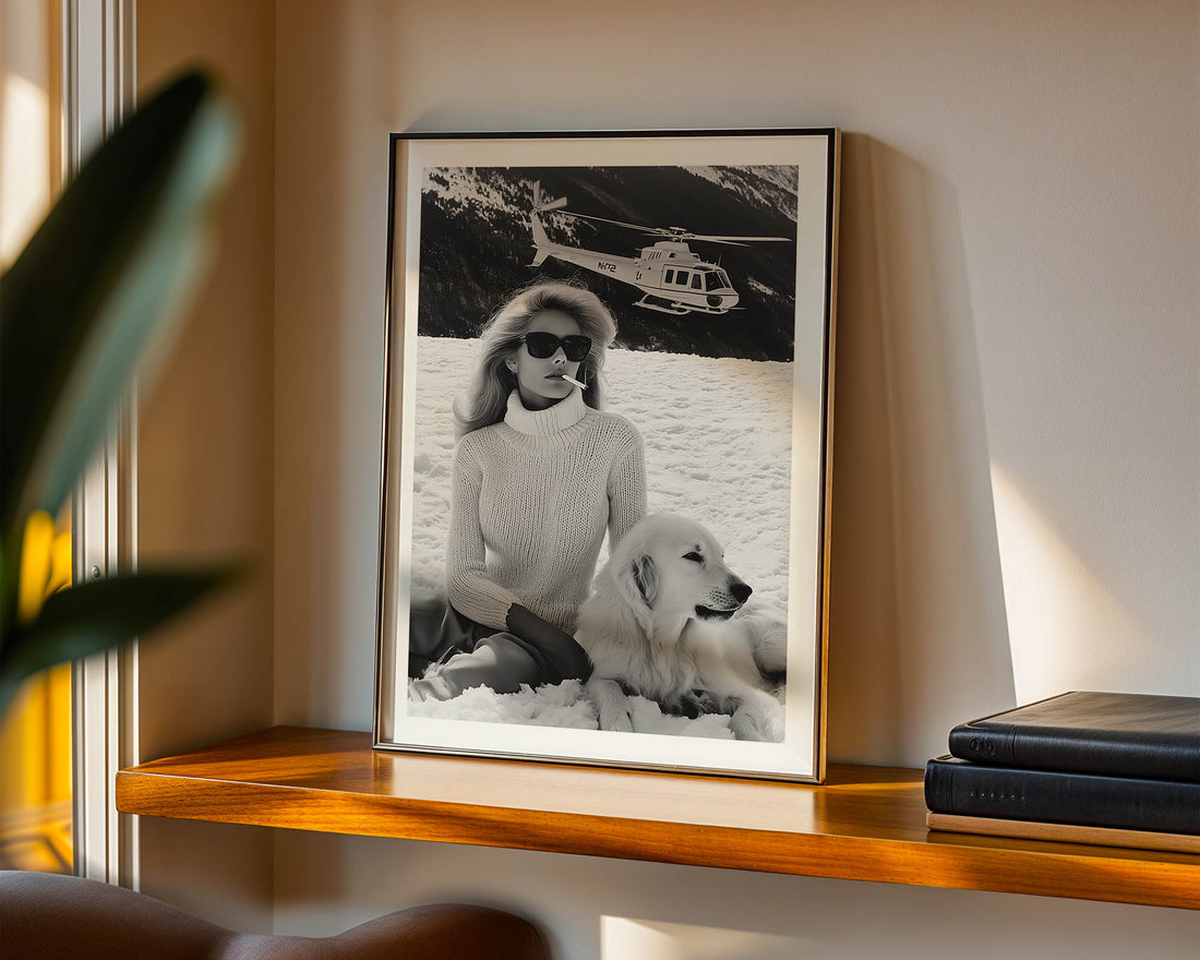 Alpine Woman in Gstaad Poster