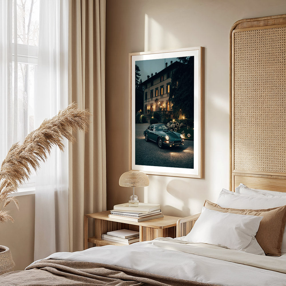 Vintage Porsche 911 in Italy Poster