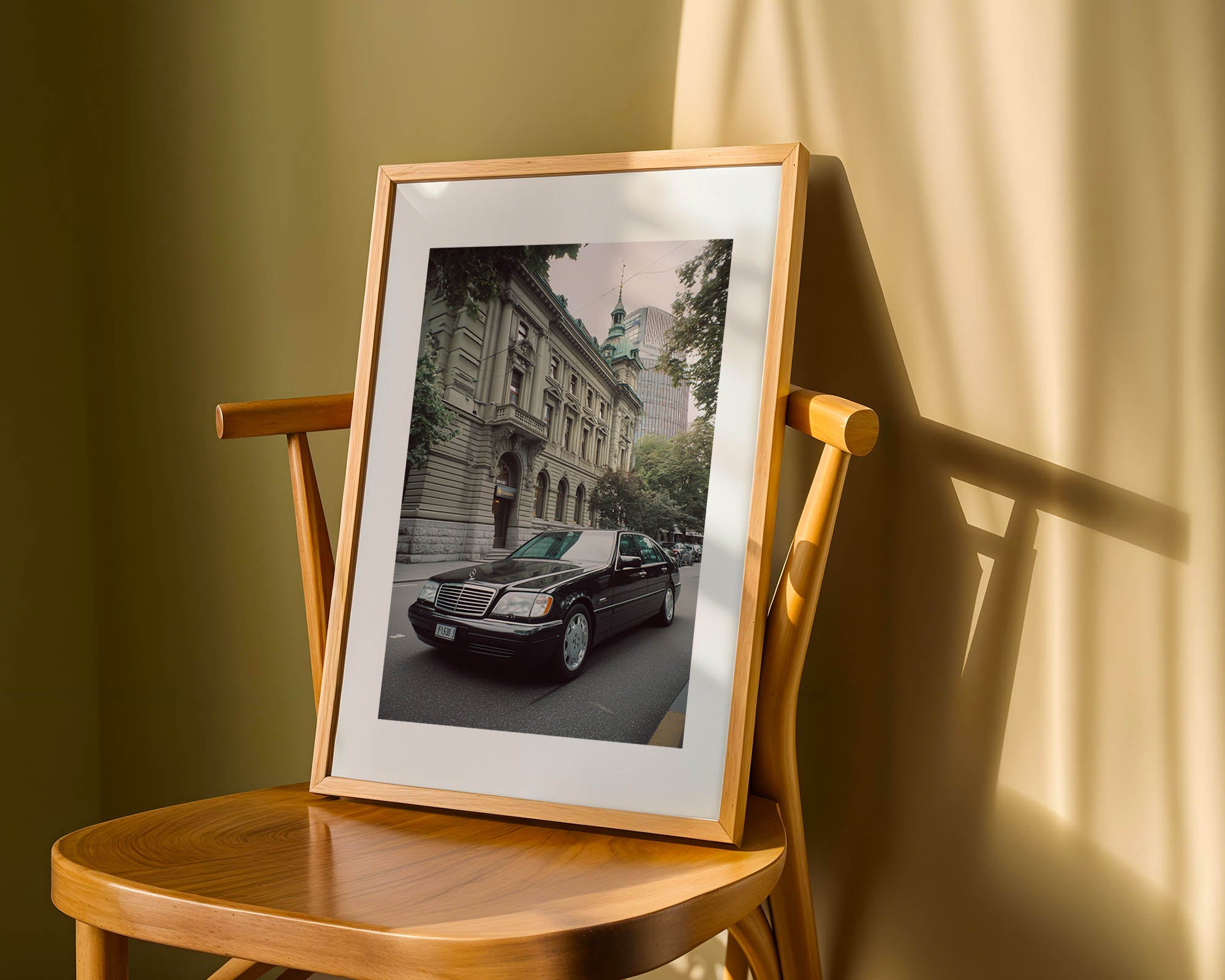 Mercedes S-Class in Zurich Poster