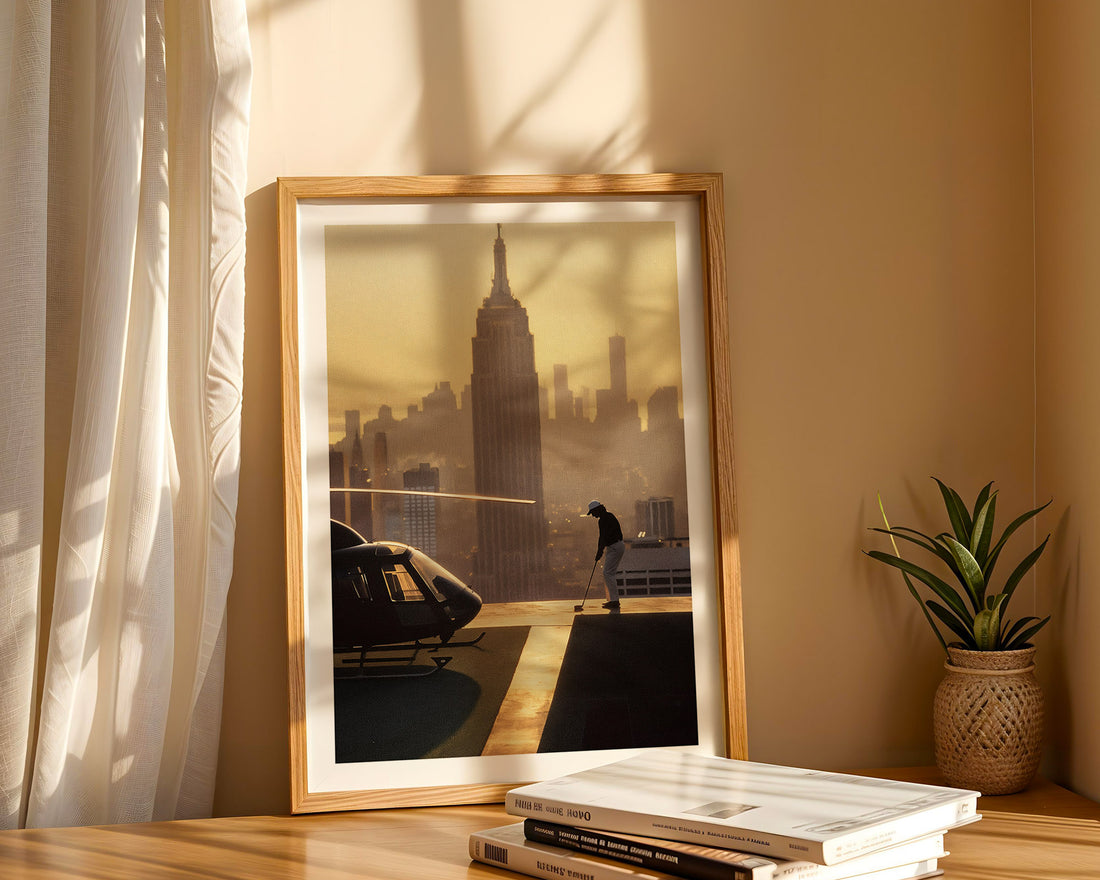 Swinging Above Manhattan Poster