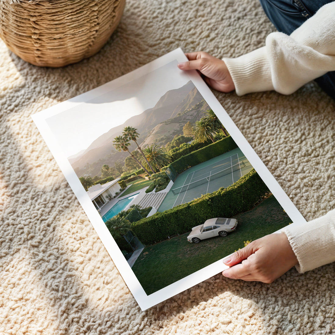 Tennis Court Morning in LA