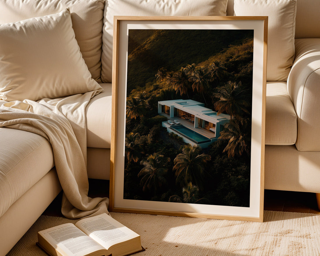 Modern Villa in the Tropics Poster