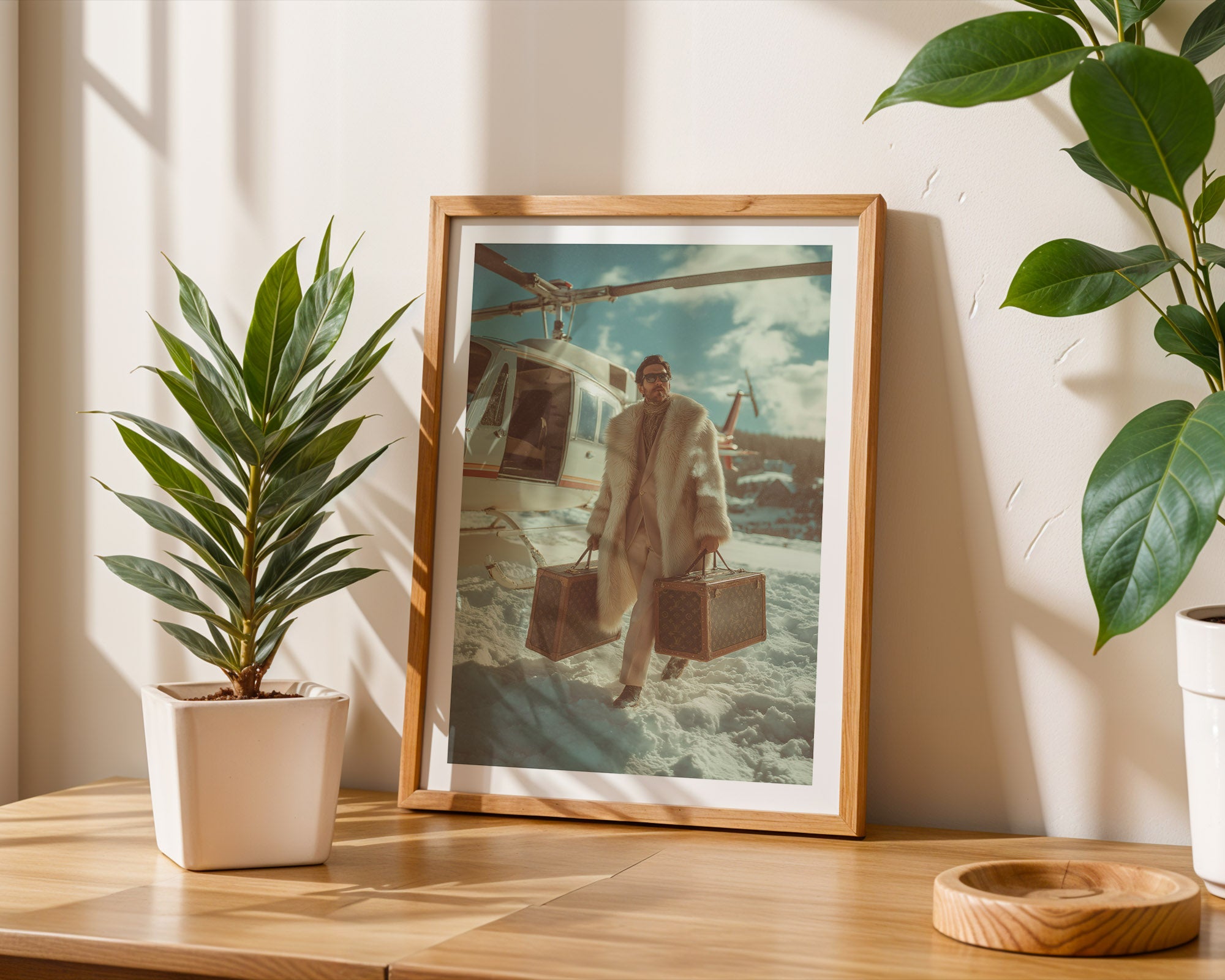 Alpine Jet-Set Arrival Poster