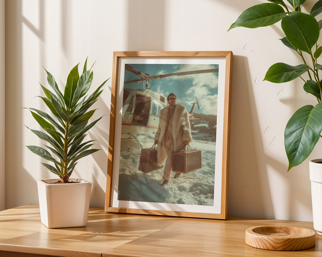 Alpine Jet-Set Arrival Poster