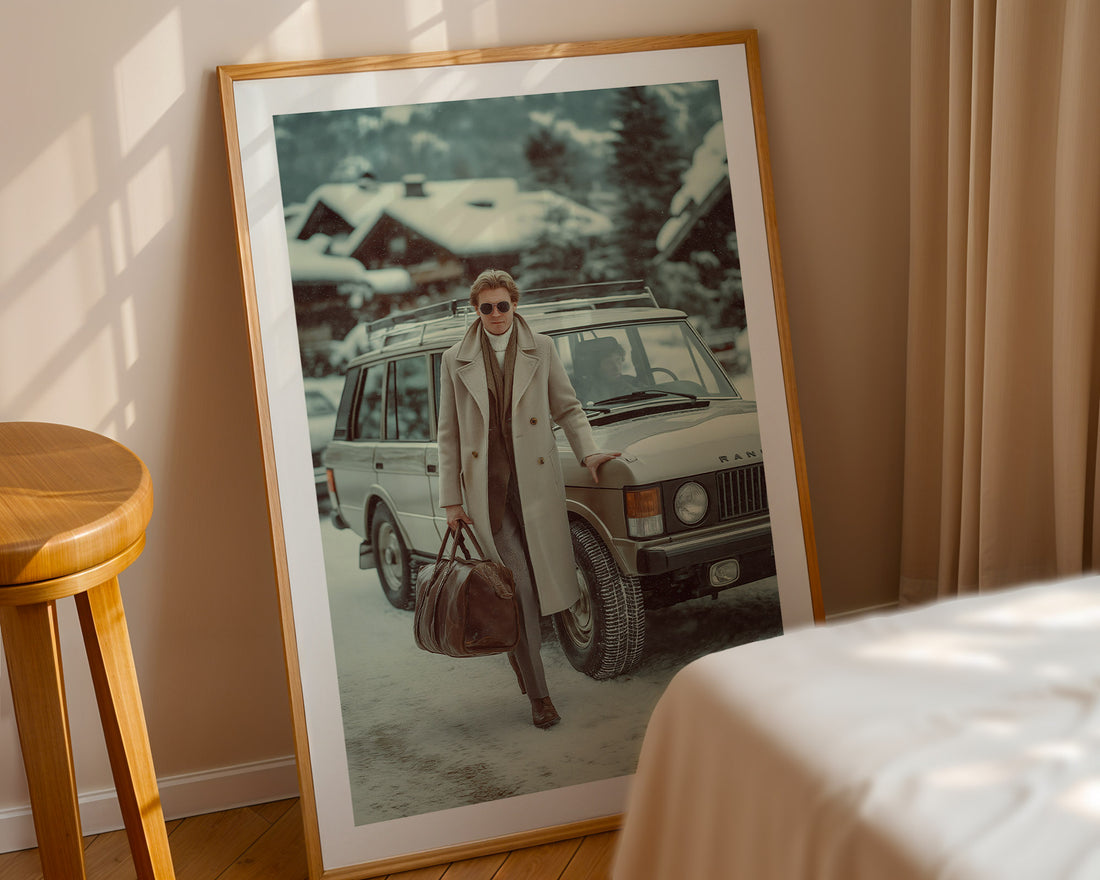 Winter Arrival in Gstaad Poster