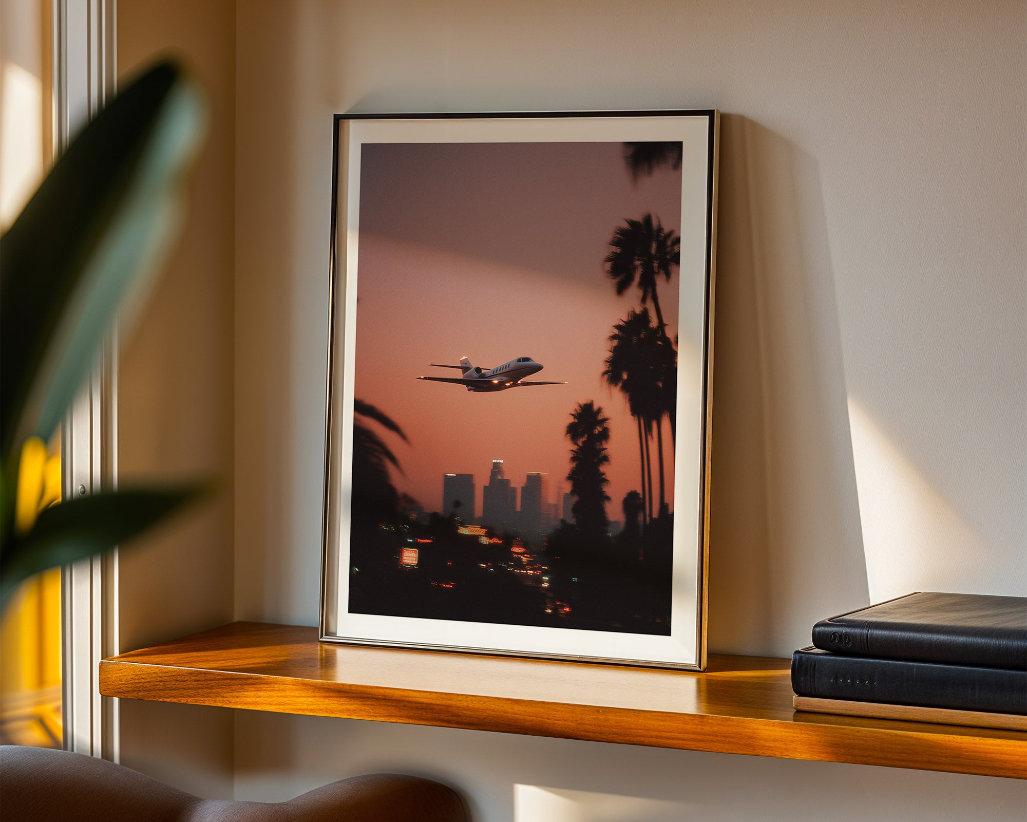 Jet Over Los Angeles Poster