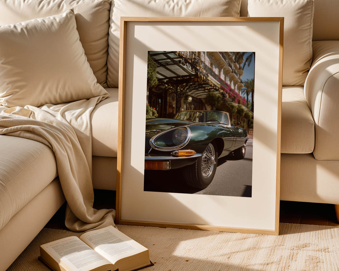 Jaguar E-Type Riviera Poster
