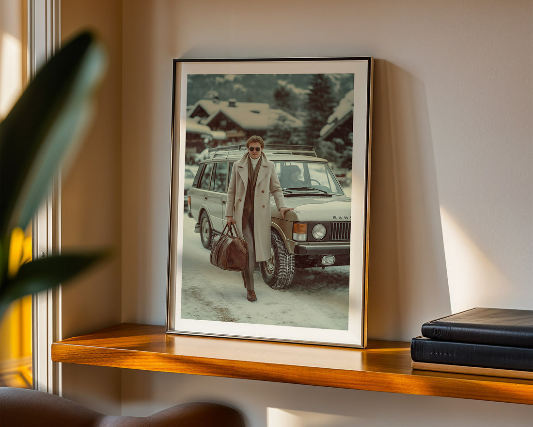 Winter Arrival in Gstaad Poster