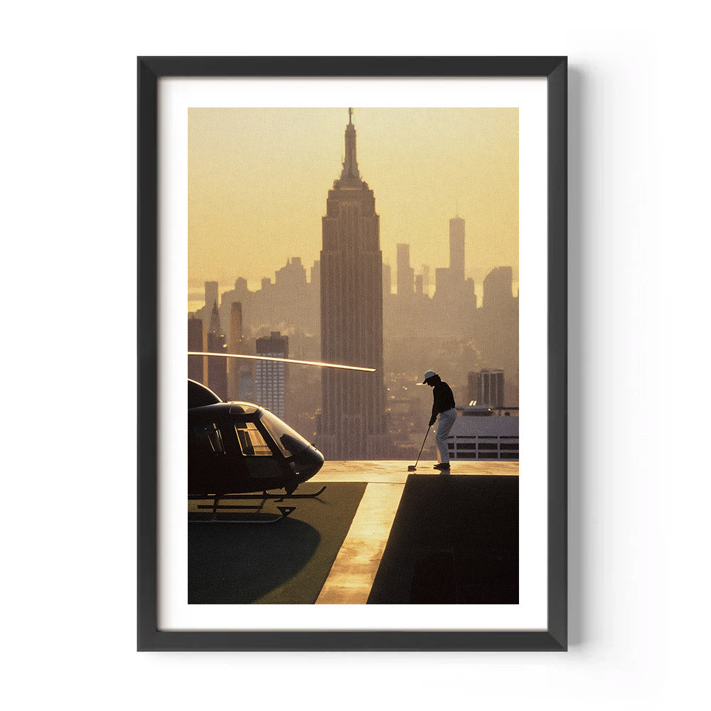 Swinging Above Manhattan Poster
