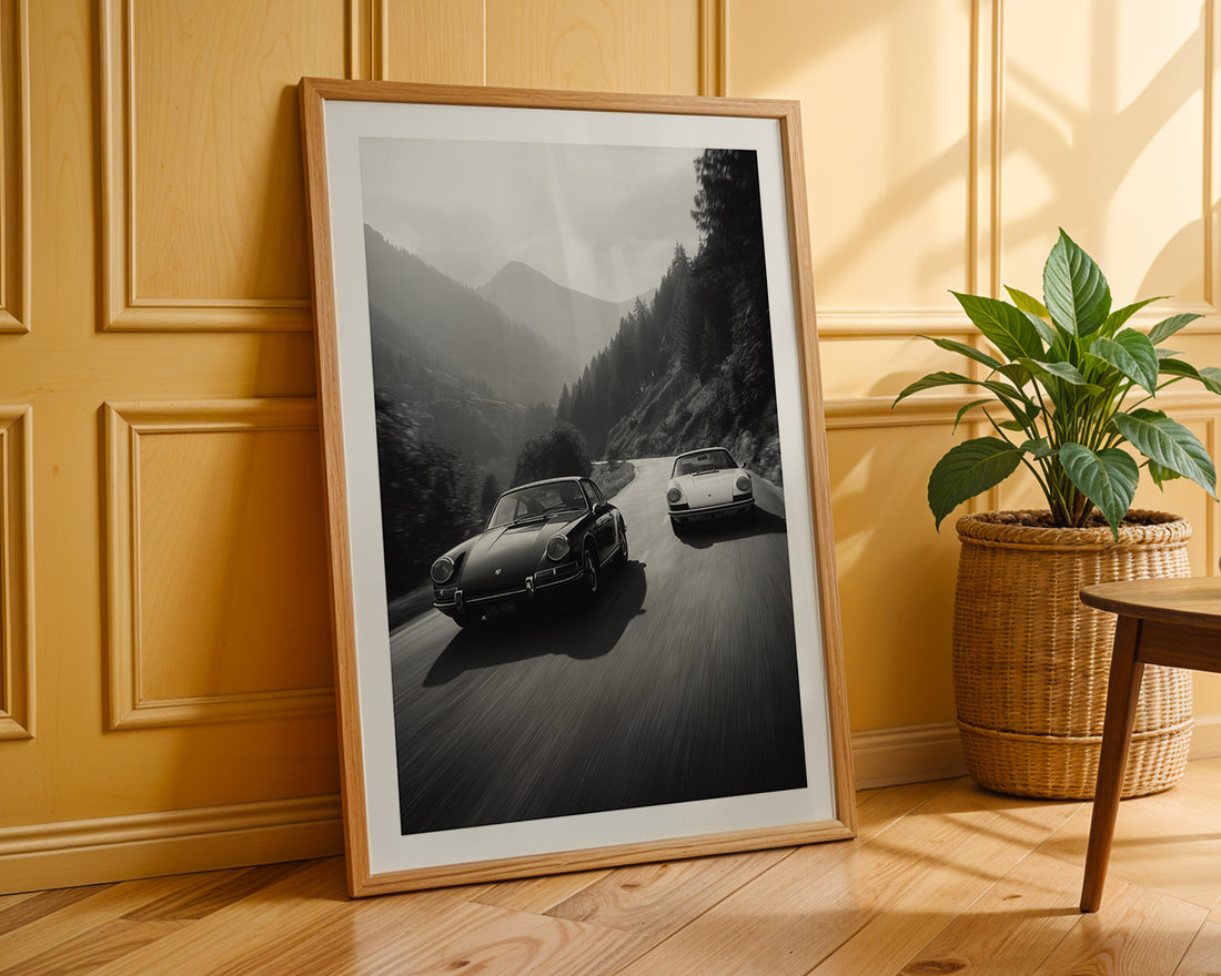 Vintage Porsche 911 Poster