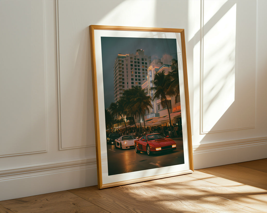 Miami Ocean Drive Poster