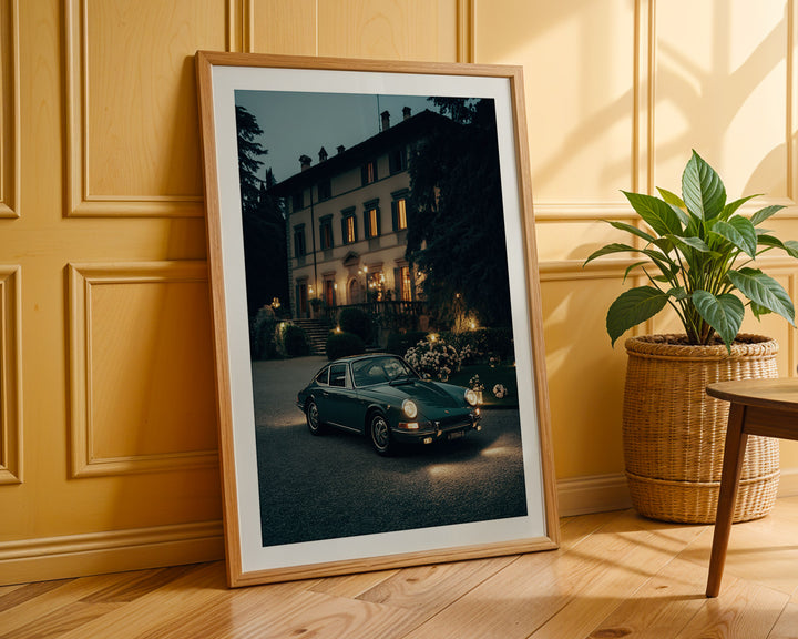 Vintage Porsche 911 in Italy Poster