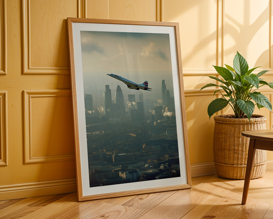 Concorde Over London Poster