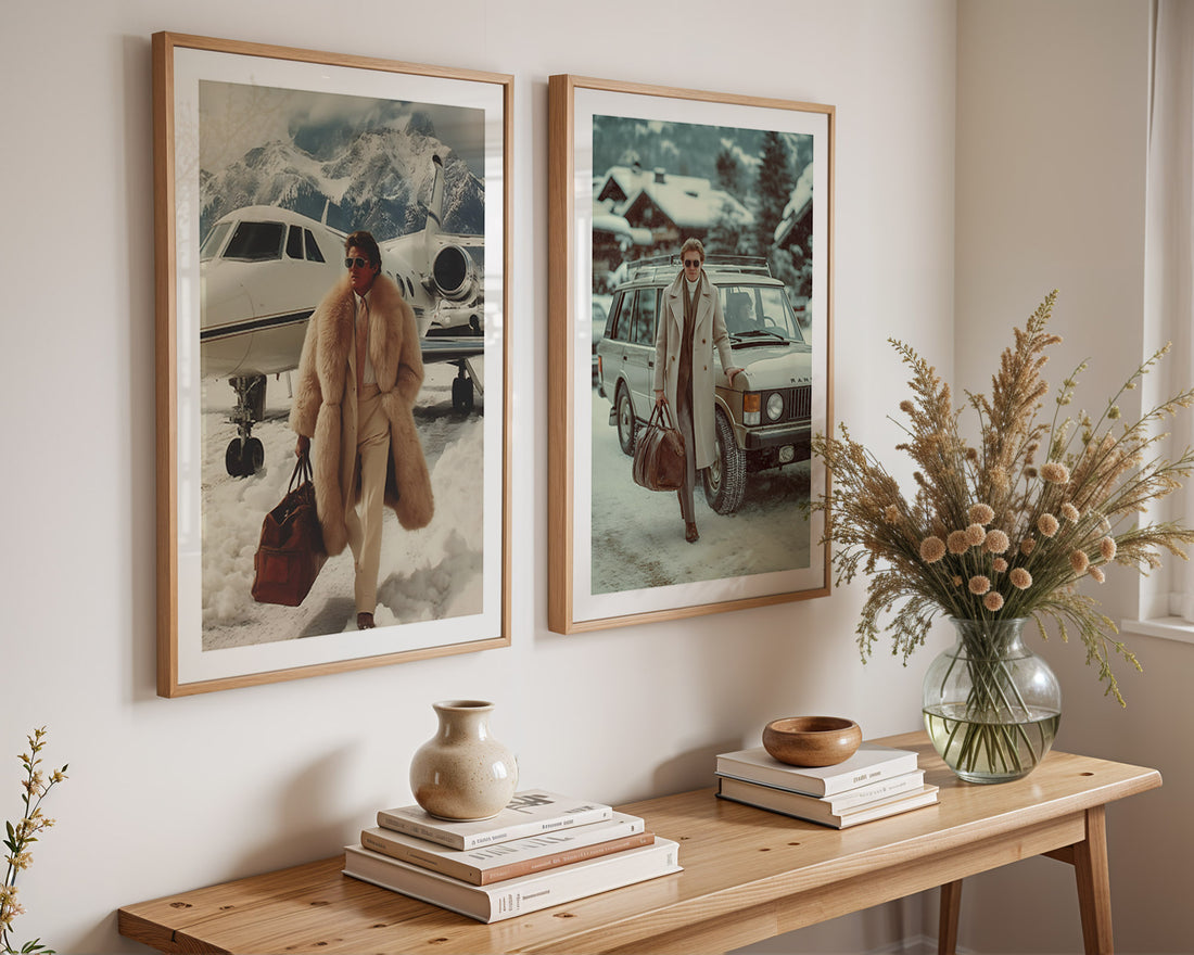 Winter Arrival in Gstaad Poster