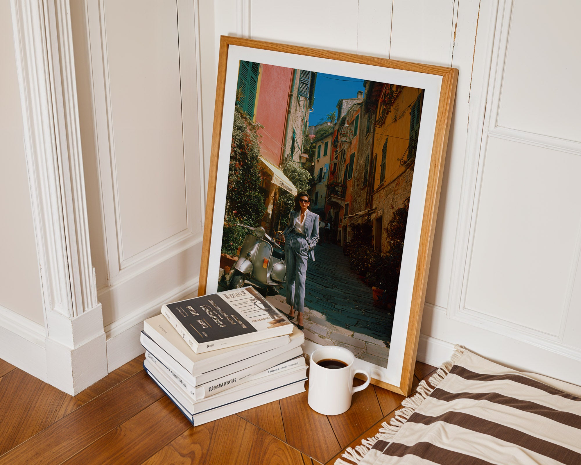 Vespa of Portofino Poster