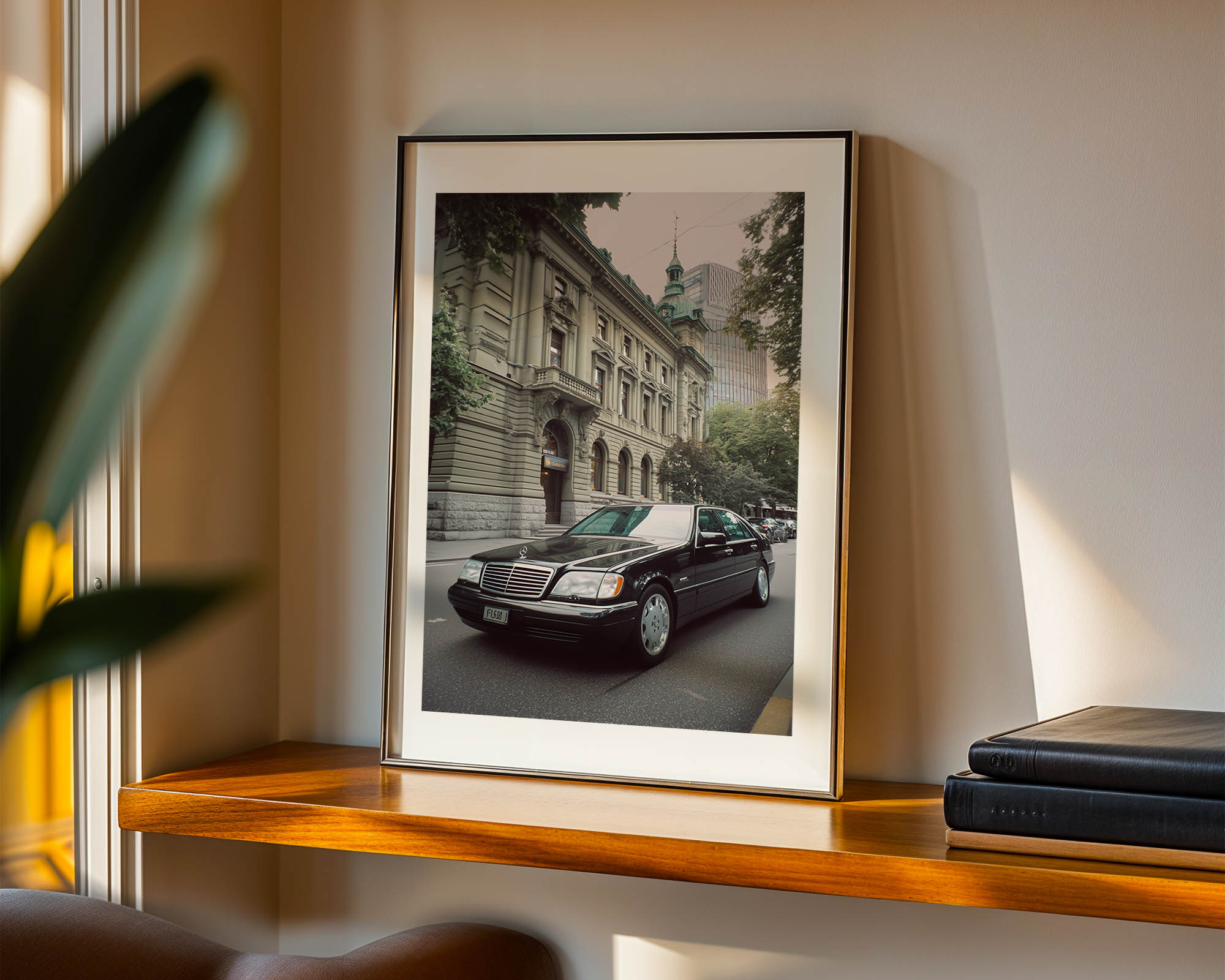 Mercedes S-Class in Zurich Poster