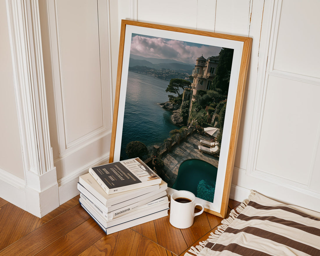 View over the French Riviera Poster