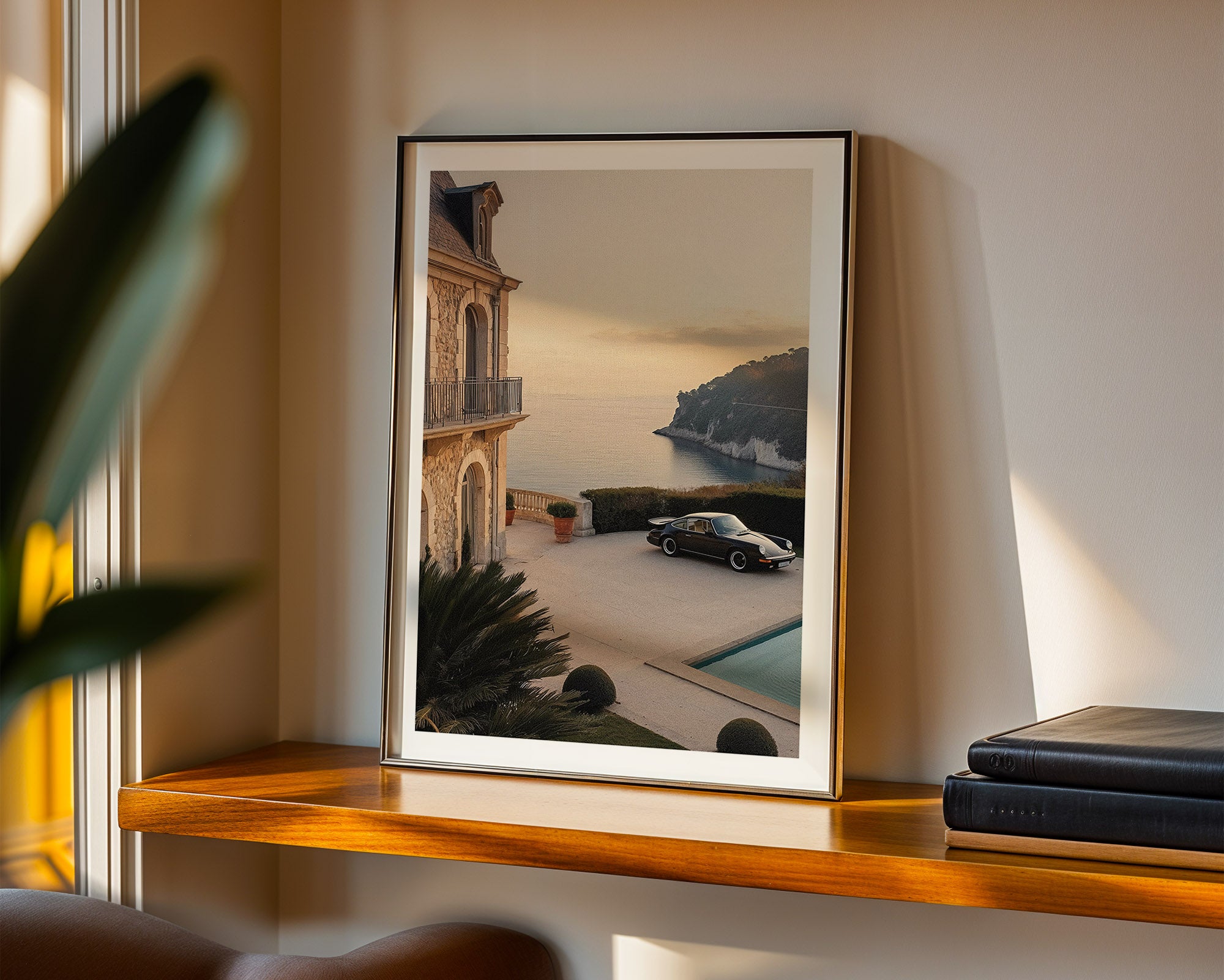 Porsche 911 Riviera Sunset Poster