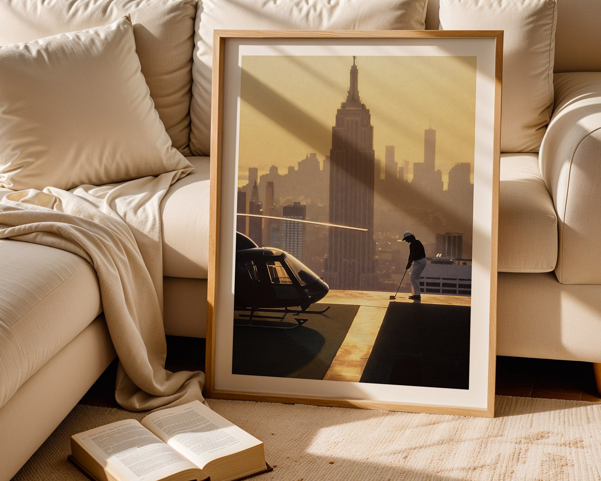 Swinging Above Manhattan Poster