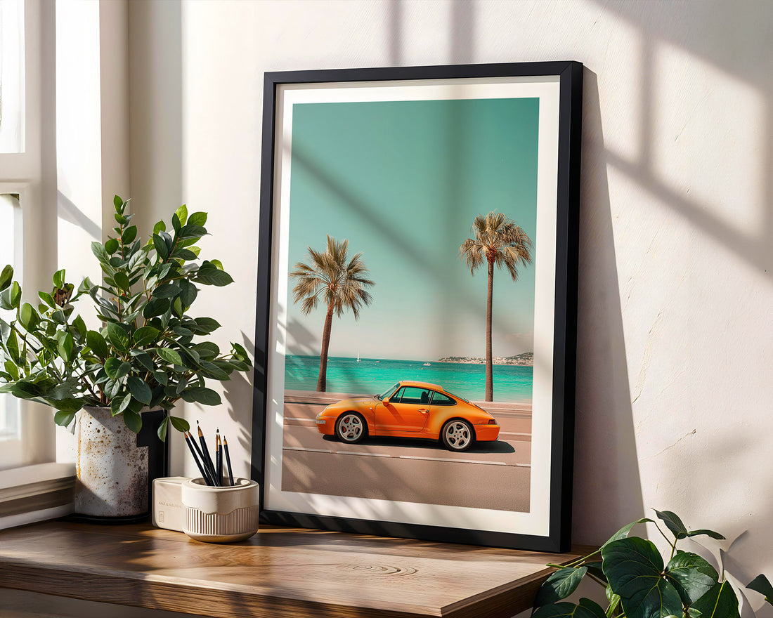 Porsche 993 Riviera Poster