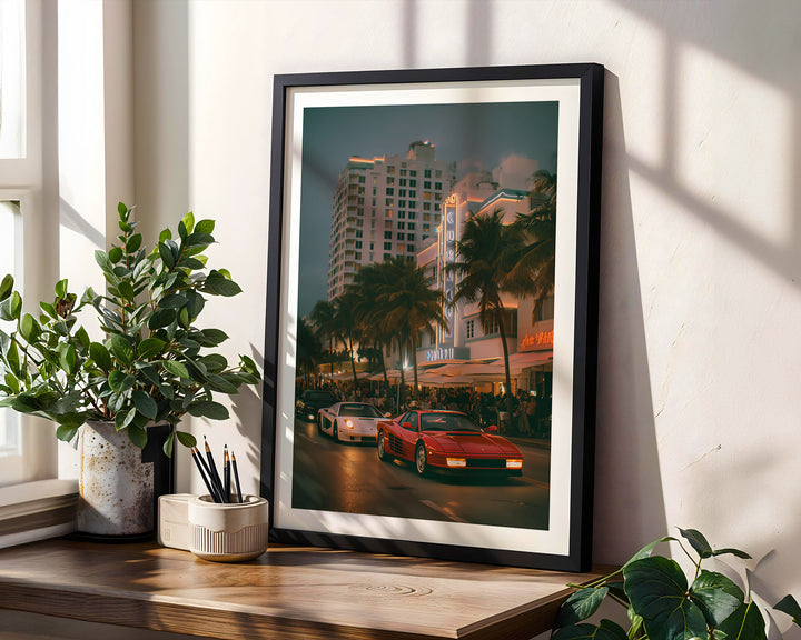 Miami Ocean Drive Poster