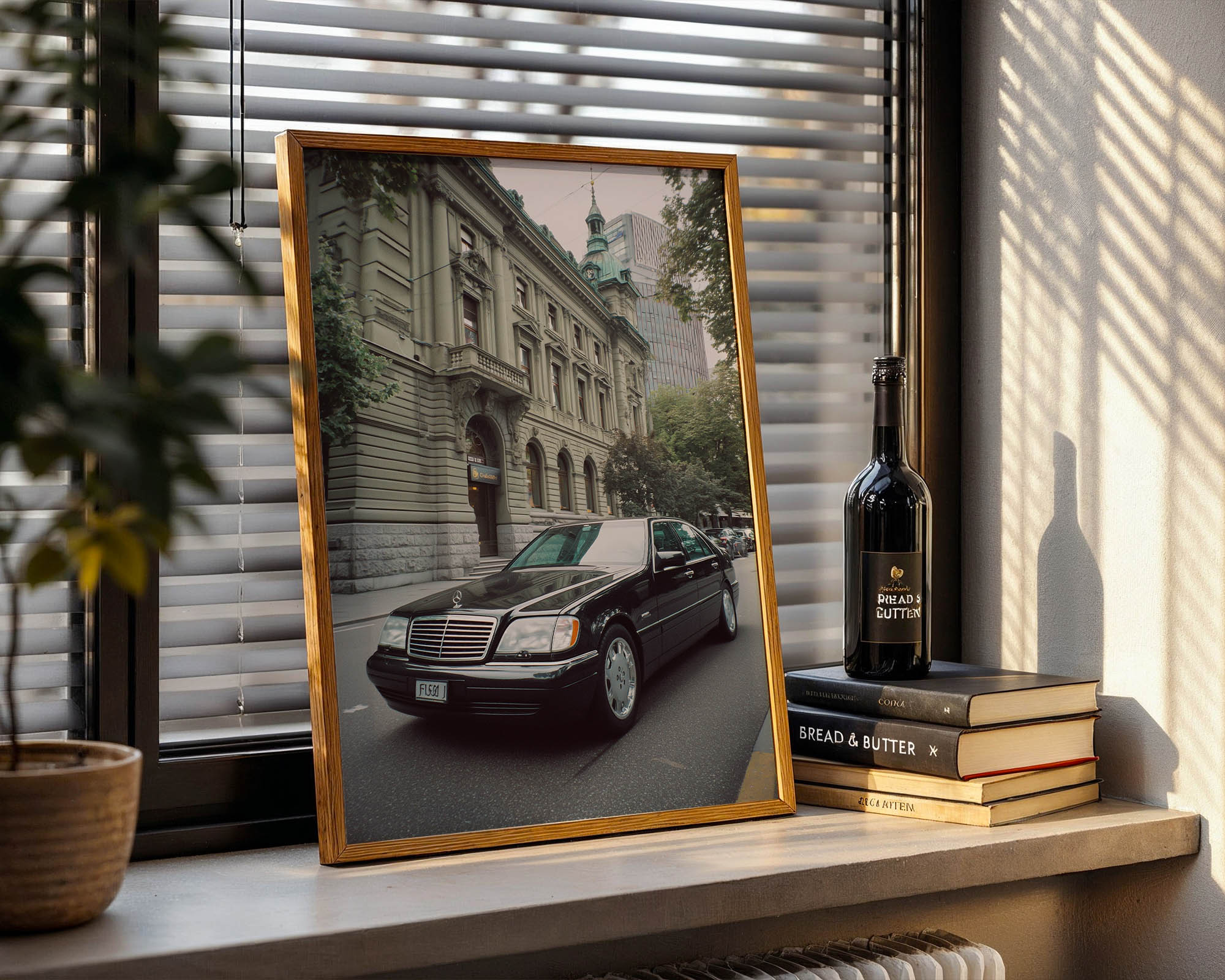 Mercedes S-Class in Zurich Poster