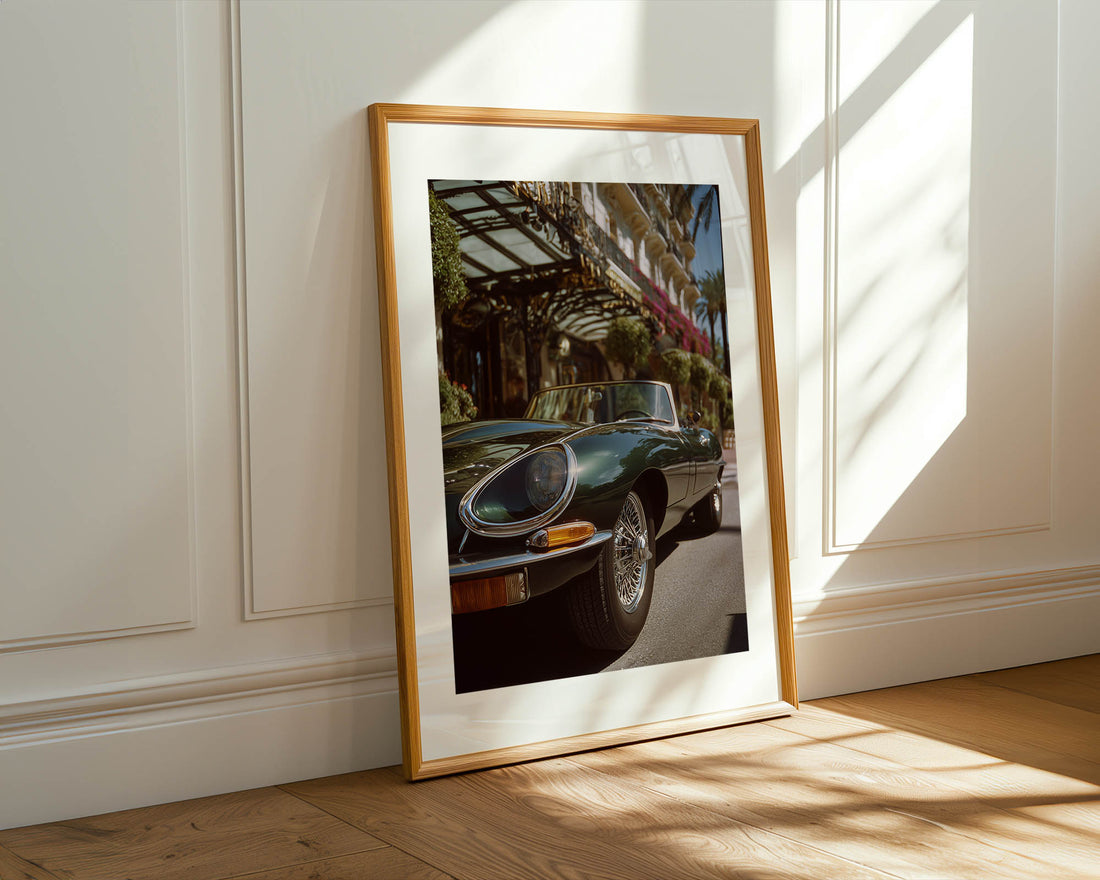 Jaguar E-Type Riviera Poster