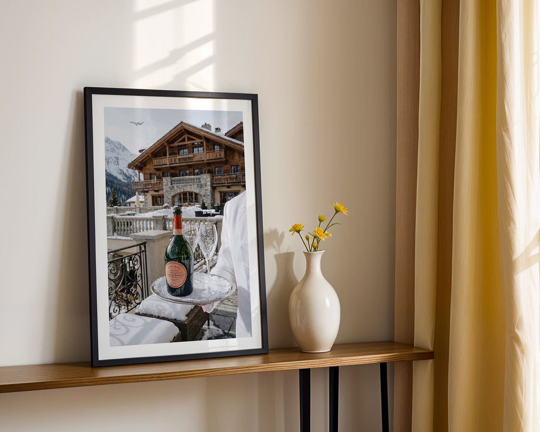 Champagne Arrival in Gstaad Poster