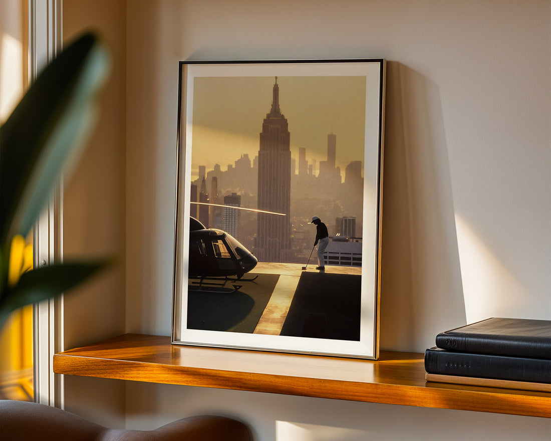 Swinging Above Manhattan Poster