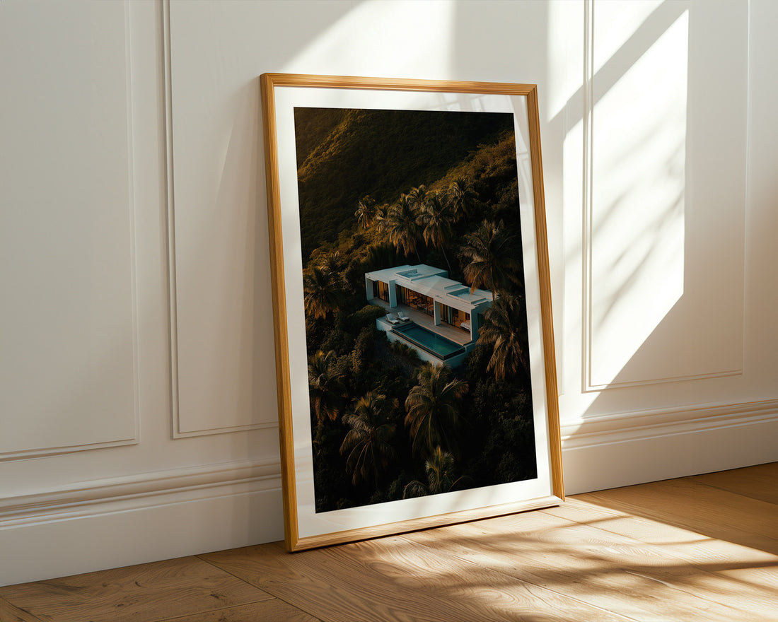 Modern Villa in the Tropics Poster