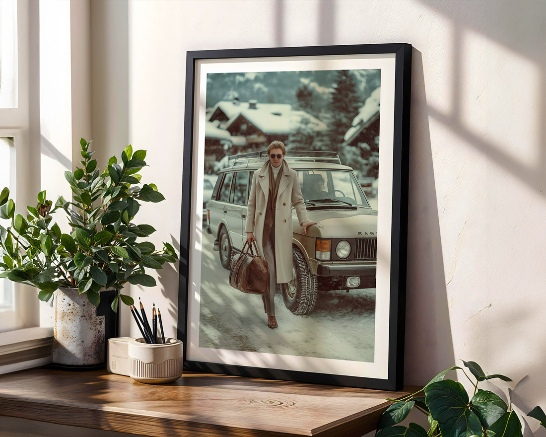 Winter Arrival in Gstaad Poster