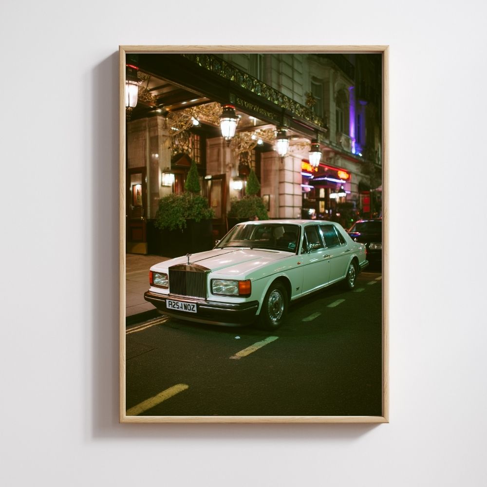 London Nights – Vintage Rolls Royce Poster