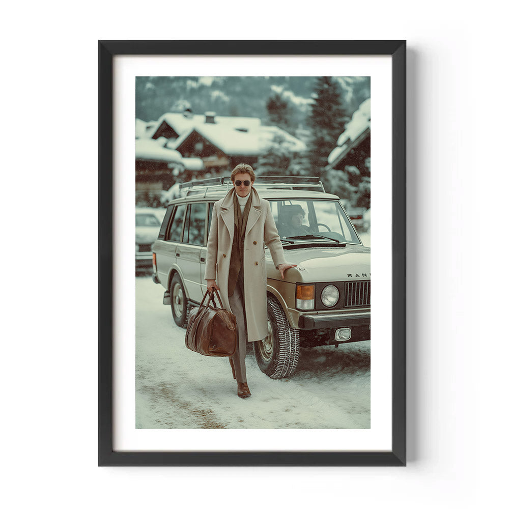Winter Arrival in Gstaad Poster