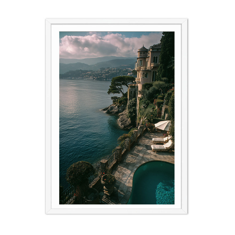 View over the French Riviera Poster