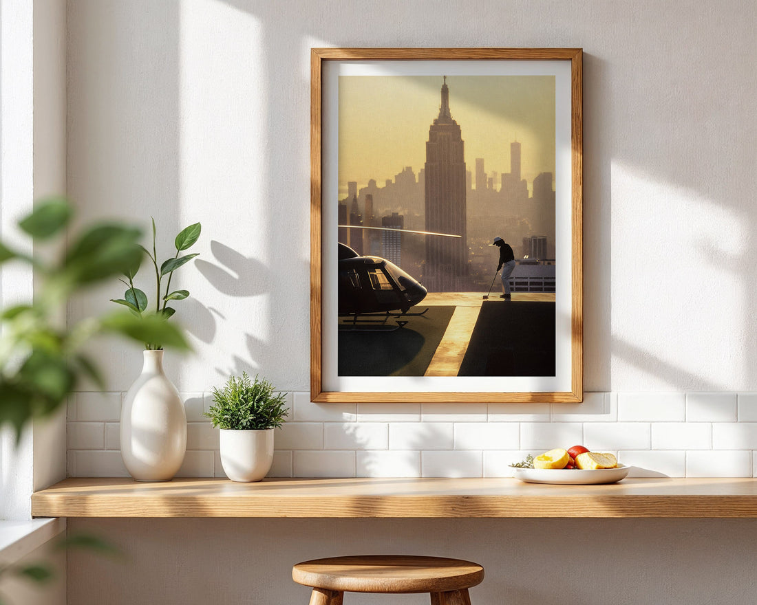 Swinging Above Manhattan Poster